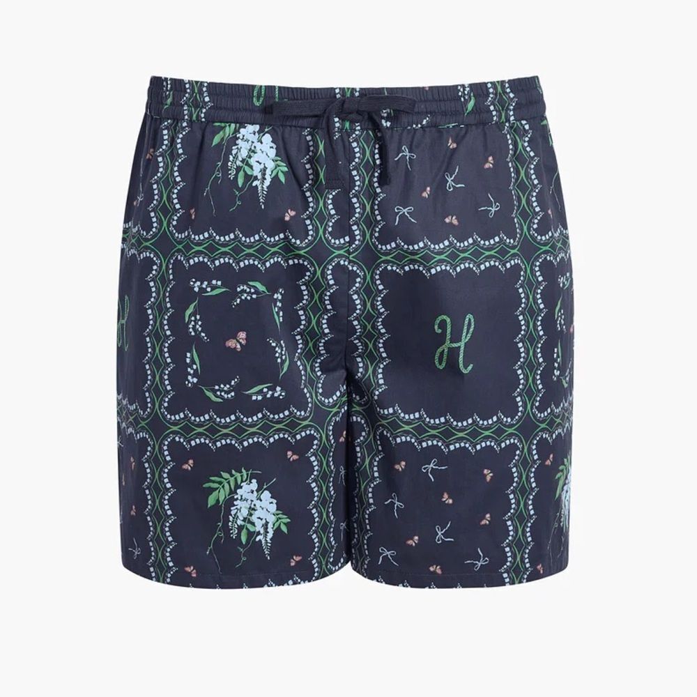 Hill House The Leo Short Navy Floral
